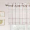 image:imageDriftAway Linen Textured Curtain Valances for Windows Light Filtering 3 Inch Rod Pocket Farmhouse Country Rustic Kitchen Valances for Bedroom Living Room Bathroom 14 inch Length BeigeRed