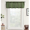 image:imageDriftAway Linen Textured Curtain Valances for Windows Light Filtering 3 Inch Rod Pocket Farmhouse Country Rustic Kitchen Valances for Bedroom Living Room Bathroom 14 inch Length BeigeGreen