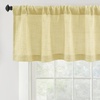 image:imageDriftAway Linen Textured Curtain Valances for Windows Light Filtering 3 Inch Rod Pocket Farmhouse Country Rustic Kitchen Valances for Bedroom Living Room Bathroom 14 inch Length BeigeYellow