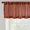 image:imageDriftAway Linen Textured Curtain Valances for Windows Light Filtering 3 Inch Rod Pocket Farmhouse Country Rustic Kitchen Valances for Bedroom Living Room Bathroom 14 inch Length BeigeRed