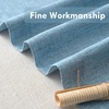 image:imageDriftAway Linen Textured Curtain Valances for Windows Light Filtering 3 Inch Rod Pocket Farmhouse Country Rustic Kitchen Valances for Bedroom Living Room Bathroom 14 inch Length BeigeBlue