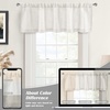 image:imageDriftAway Linen Textured Curtain Valances for Windows Light Filtering 3 Inch Rod Pocket Farmhouse Country Rustic Kitchen Valances for Bedroom Living Room Bathroom 14 inch Length BeigeIvory White