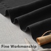 image:imageDriftAway Linen Textured Curtain Valances for Windows Light Filtering 3 Inch Rod Pocket Farmhouse Country Rustic Kitchen Valances for Bedroom Living Room Bathroom 14 inch Length BeigeBlack