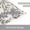 image:imageDriftAway Linen Textured Curtain Valances for Windows Light Filtering 3 Inch Rod Pocket Farmhouse Country Rustic Kitchen Valances for Bedroom Living Room Bathroom 14 inch Length BeigeGrey