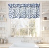 image:imageDriftAway Linen Textured Curtain Valances for Windows Light Filtering 3 Inch Rod Pocket Farmhouse Country Rustic Kitchen Valances for Bedroom Living Room Bathroom 14 inch Length BeigeNavy