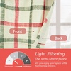 image:imageDriftAway Linen Textured Curtain Valances for Windows Light Filtering 3 Inch Rod Pocket Farmhouse Country Rustic Kitchen Valances for Bedroom Living Room Bathroom 14 inch Length BeigeChristmas Red Green