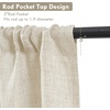 image:imageDriftAway Linen Textured Curtain Valances for Windows Light Filtering 3 Inch Rod Pocket Farmhouse Country Rustic Kitchen Valances for Bedroom Living Room Bathroom 14 inch Length BeigeBeige