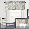 image:imageDriftAway Linen Textured Curtain Valances for Windows Light Filtering 3 Inch Rod Pocket Farmhouse Country Rustic Kitchen Valances for Bedroom Living Room Bathroom 14 inch Length BeigeGrey