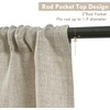 image:imageDriftAway Linen Textured Curtain Valances for Windows Light Filtering 3 Inch Rod Pocket Farmhouse Country Rustic Kitchen Valances for Bedroom Living Room Bathroom 14 inch Length BeigeKhaki