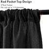 image:imageDriftAway Linen Textured Curtain Valances for Windows Light Filtering 3 Inch Rod Pocket Farmhouse Country Rustic Kitchen Valances for Bedroom Living Room Bathroom 14 inch Length BeigeBlack
