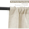 image:imageDriftAway Linen Textured Curtain Valances for Windows Light Filtering 3 Inch Rod Pocket Farmhouse Country Rustic Kitchen Valances for Bedroom Living Room Bathroom 14 inch Length BeigeBeige