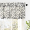 image:imageDriftAway Linen Textured Curtain Valances for Windows Light Filtering 3 Inch Rod Pocket Farmhouse Country Rustic Kitchen Valances for Bedroom Living Room Bathroom 14 inch Length BeigeGrey
