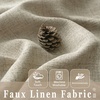 image:imageDriftAway Linen Textured Curtain Valances for Windows Light Filtering 3 Inch Rod Pocket Farmhouse Country Rustic Kitchen Valances for Bedroom Living Room Bathroom 14 inch Length BeigeKhaki