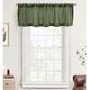 image:imageDriftAway Linen Textured Curtain Valances for Windows Light Filtering 3 Inch Rod Pocket Farmhouse Country Rustic Kitchen Valances for Bedroom Living Room Bathroom 14 inch Length BeigeGreen