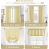image:imageDriftAway Linen Textured Curtain Valances for Windows Light Filtering 3 Inch Rod Pocket Farmhouse Country Rustic Kitchen Valances for Bedroom Living Room Bathroom 14 inch Length BeigeYellow