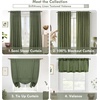 image:imageDriftAway Linen Textured Curtain Valances for Windows Light Filtering 3 Inch Rod Pocket Farmhouse Country Rustic Kitchen Valances for Bedroom Living Room Bathroom 14 inch Length BeigeGreen