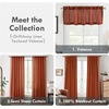 image:imageDriftAway Linen Textured Curtain Valances for Windows Light Filtering 3 Inch Rod Pocket Farmhouse Country Rustic Kitchen Valances for Bedroom Living Room Bathroom 14 inch Length BeigeRed