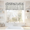 image:imageDriftAway Linen Textured Curtain Valances for Windows Light Filtering 3 Inch Rod Pocket Farmhouse Country Rustic Kitchen Valances for Bedroom Living Room Bathroom 14 inch Length BeigeGrey