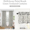 image:imageDriftAway Linen Textured Curtain Valances for Windows Light Filtering 3 Inch Rod Pocket Farmhouse Country Rustic Kitchen Valances for Bedroom Living Room Bathroom 14 inch Length BeigeGrey