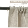 image:imageDriftAway Linen Textured Curtain Valances for Windows Light Filtering 3 Inch Rod Pocket Farmhouse Country Rustic Kitchen Valances for Bedroom Living Room Bathroom 14 inch Length BeigeKhaki