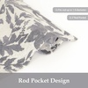 image:imageDriftAway Linen Textured Curtain Valances for Windows Light Filtering 3 Inch Rod Pocket Farmhouse Country Rustic Kitchen Valances for Bedroom Living Room Bathroom 14 inch Length BeigeGrey
