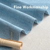 image:imageDriftAway Linen Textured Curtain Valances for Windows Light Filtering 3 Inch Rod Pocket Farmhouse Country Rustic Kitchen Valances for Bedroom Living Room Bathroom 14 inch Length BeigeBlue
