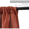 image:imageDriftAway Linen Textured Curtain Valances for Windows Light Filtering 3 Inch Rod Pocket Farmhouse Country Rustic Kitchen Valances for Bedroom Living Room Bathroom 14 inch Length BeigeRed