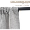 image:imageDriftAway Linen Textured Curtain Valances for Windows Light Filtering 3 Inch Rod Pocket Farmhouse Country Rustic Kitchen Valances for Bedroom Living Room Bathroom 14 inch Length BeigeGrey
