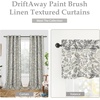 image:imageDriftAway Linen Textured Curtain Valances for Windows Light Filtering 3 Inch Rod Pocket Farmhouse Country Rustic Kitchen Valances for Bedroom Living Room Bathroom 14 inch Length BeigeGrey