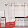 image:imageDriftAway Linen Textured Curtain Valances for Windows Light Filtering 3 Inch Rod Pocket Farmhouse Country Rustic Kitchen Valances for Bedroom Living Room Bathroom 14 inch Length BeigeRed