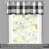 image:imageDriftAway Linen Textured Lined Valances for Windows Buffalo Check Curtain Window Valances Woven Plaid Blackout Thermal Insulated for Kitchen Living Room 1 Pack 52 x 14 TaupeWovenblack