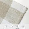image:imageDriftAway Linen Textured Lined Valances for Windows Buffalo Check Curtain Window Valances Woven Plaid Blackout Thermal Insulated for Kitchen Living Room 1 Pack 52 x 14 TaupeWoventaupe