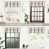 image:imageDriftAway Linen Textured Lined Valances for Windows Buffalo Check Curtain Window Valances Woven Plaid Blackout Thermal Insulated for Kitchen Living Room 1 Pack 52 x 14 TaupeWoventaupe