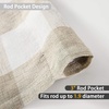 image:imageDriftAway Linen Textured Lined Valances for Windows Buffalo Check Curtain Window Valances Woven Plaid Blackout Thermal Insulated for Kitchen Living Room 1 Pack 52 x 14 TaupeWoventaupe