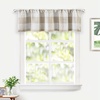 image:imageDriftAway Linen Textured Lined Valances for Windows Buffalo Check Curtain Window Valances Woven Plaid Blackout Thermal Insulated for Kitchen Living Room 1 Pack 52 x 14 TaupeWoventaupe
