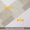 image:imageDriftAway Linen Textured Lined Valances for Windows Buffalo Check Curtain Window Valances Woven Plaid Blackout Thermal Insulated for Kitchen Living Room 1 Pack 52 x 14 TaupeWoventaupe