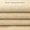 image:imageDriftAway Pinch Pleat Valance for Kitchen Window Blackout Faux Linen Textured Solid Gray Valance for Living Room 16 Inch Farmhouse Linen Curtain Valance Window Treatment Back Tab 52x16 GrayBeige