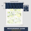 image:imageDriftAway Pinch Pleat Valance for Kitchen Window Blackout Faux Linen Textured Solid Gray Valance for Living Room 16 Inch Farmhouse Linen Curtain Valance Window Treatment Back Tab 52x16 GrayNavy