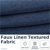 image:imageDriftAway Pinch Pleat Valance for Kitchen Window Blackout Faux Linen Textured Solid Gray Valance for Living Room 16 Inch Farmhouse Linen Curtain Valance Window Treatment Back Tab 52x16 GrayNavy