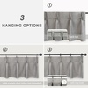 image:imageDriftAway Pinch Pleat Valance for Kitchen Window Blackout Faux Linen Textured Solid Gray Valance for Living Room 16 Inch Farmhouse Linen Curtain Valance Window Treatment Back Tab 52x16 GrayGrey