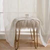 image:imageDriftAway Semi Sheer Scalloped Edge White Coastal Beach Window Curtains for Living Room Bedroom 2 Panels Rod Pocket Each Size 52 Inch by 72 Inch GrayLinen Pink