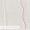 image:imageDriftAway Semi Sheer Scalloped Edge White Coastal Beach Window Curtains for Living Room Bedroom 2 Panels Rod Pocket Each Size 52 Inch by 72 Inch GrayLinen Pink