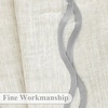 image:imageDriftAway Semi Sheer Scalloped Edge White Coastal Beach Window Curtains for Living Room Bedroom 2 Panels Rod Pocket Each Size 52 Inch by 72 Inch GrayLinen Gray