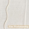 image:imageDriftAway Semi Sheer Scalloped Edge White Coastal Beach Window Curtains for Living Room Bedroom 2 Panels Rod Pocket Each Size 52 Inch by 72 Inch GrayLinen Taupe