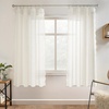 image:imageDriftAway Semi Sheer Scalloped Edge White Coastal Beach Window Curtains for Living Room Bedroom 2 Panels Rod Pocket Each Size 52 Inch by 72 Inch GrayLinen Taupe