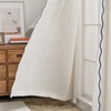 image:imageDriftAway Semi Sheer Scalloped Edge White Coastal Beach Window Curtains for Living Room Bedroom 2 Panels Rod Pocket Each Size 52 Inch by 72 Inch GrayLinen Navy