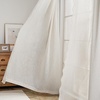 image:imageDriftAway Semi Sheer Scalloped Edge White Coastal Beach Window Curtains for Living Room Bedroom 2 Panels Rod Pocket Each Size 52 Inch by 72 Inch GrayLinen Taupe