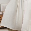 image:imageDriftAway Semi Sheer Scalloped Edge White Coastal Beach Window Curtains for Living Room Bedroom 2 Panels Rod Pocket Each Size 52 Inch by 72 Inch GrayLinen Pink