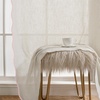 image:imageDriftAway Semi Sheer Scalloped Edge White Coastal Beach Window Curtains for Living Room Bedroom 2 Panels Rod Pocket Each Size 52 Inch by 72 Inch GrayLinen Pink