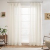 image:imageDriftAway Semi Sheer Scalloped Edge White Coastal Beach Window Curtains for Living Room Bedroom 2 Panels Rod Pocket Each Size 52 Inch by 72 Inch GrayLinen Pink
